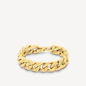 Gold Louis Vuitton Chain Link Bracelet
